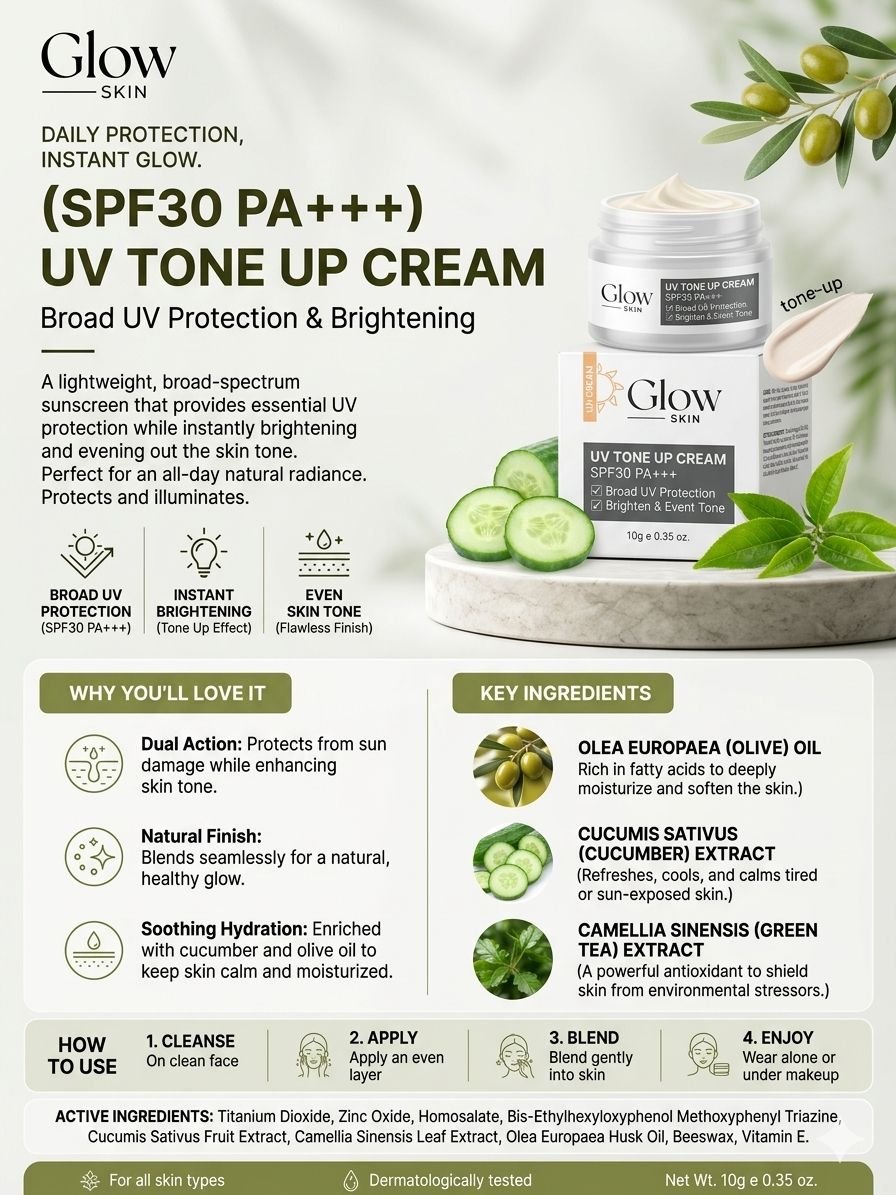 Glow Skin (SPF30 PA+++) UV TONE UP CREAM (10g)